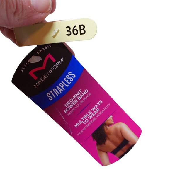 NWT Maidenform DreamWire Strapless Multiway Underwire Bra Sz 36B Almond DM2310 - Picture 5 of 8